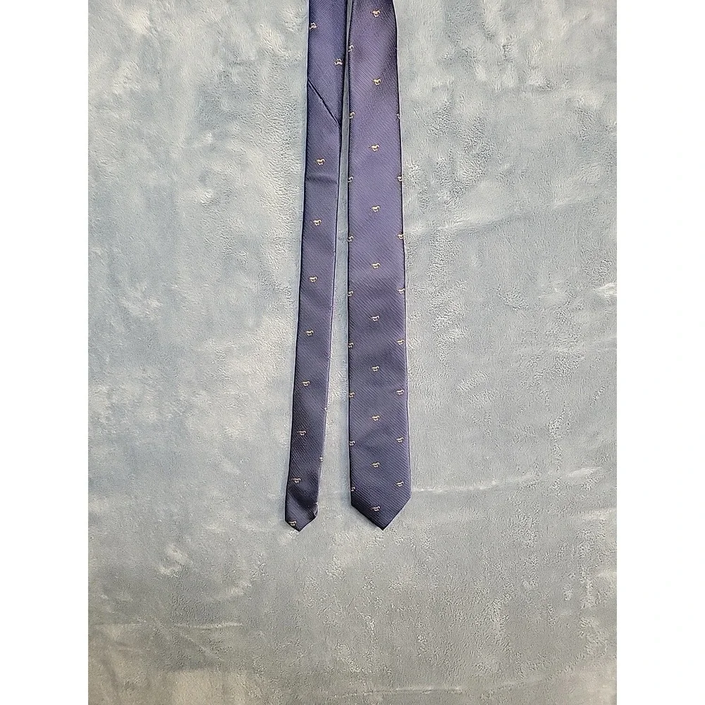 AusCufflinks Australia‎ Navy with Gold Horse Embroidery – Men's Necktie